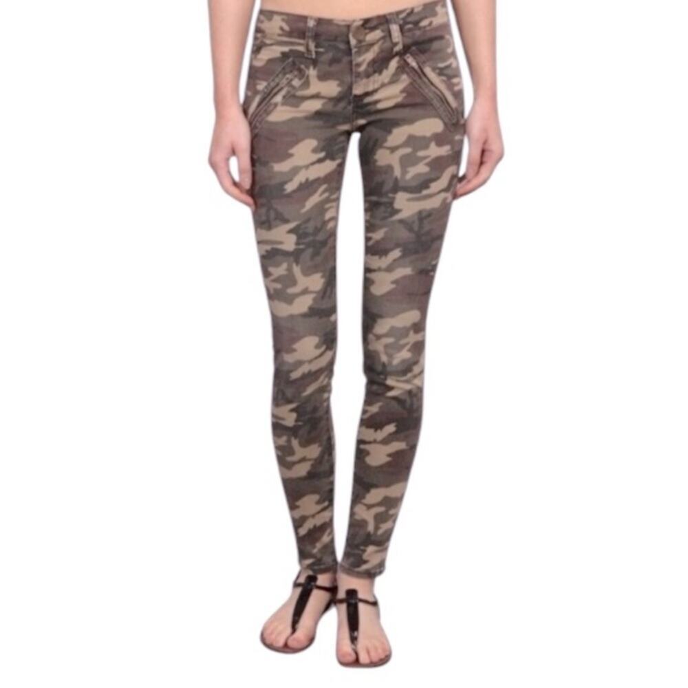 Kut from the Kloth Jeans Camo Moto Pants Womens 4 Mia Toothpick‎ Ankle Skinny